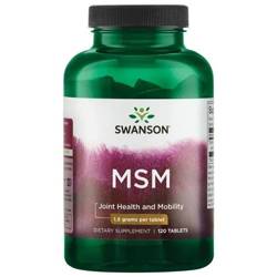 Swanson MSM Metylosulfonylometan TruFlex 1500 mg 120 tabletek
