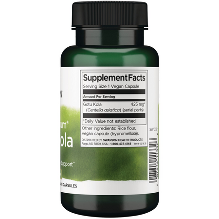 Swanson Gotu Kola 435 mg 60 kapsułek