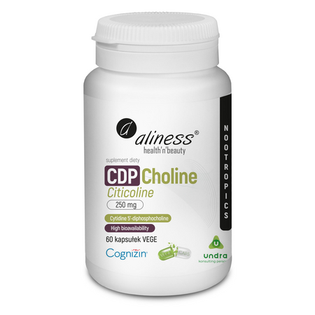Aliness Cytykolina (CDP Choline) 250 mg 60 kapsułek