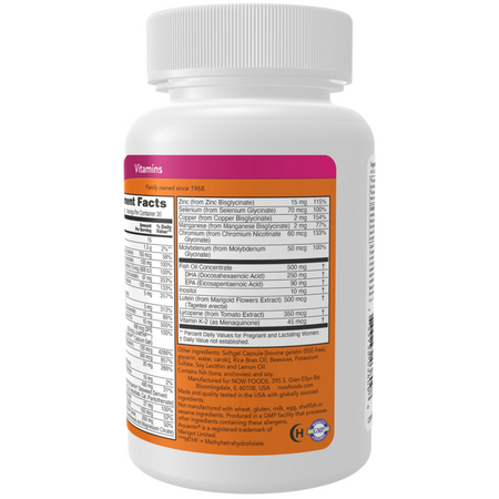 Now Foods Prenatal Gels + DHA 90 kapsułek