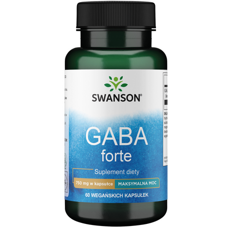 Swanson GABA (Kwas Gamma Aminomasłowy) 750 mg 60 kapsułek