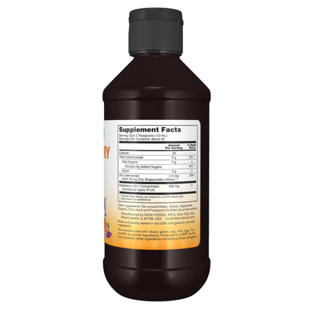 Now Foods Elderberry Liquid for Kids 237 ml płyn
