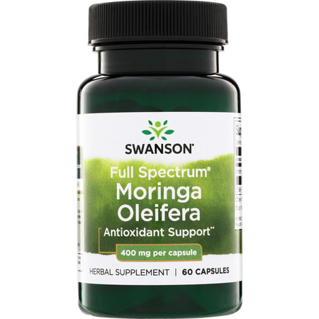 Swanson Moringa Olejodajna (Moringa Oleifera) 400 mg 60 kapsułek
