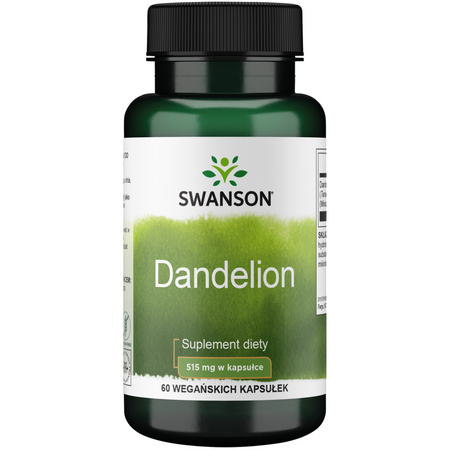 Swanson Mniszek Lekarski (Dandelion) 515 mg 60 kapsułek