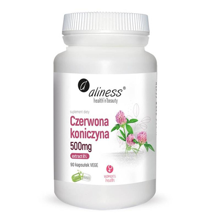 Aliness Czerwona Koniczyna (Red Clover) Extract 500 mg 90 kapsułek