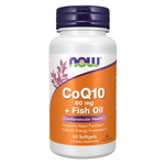 Now Foods Koenzym Q10 60 mg Fish Oil 60 kapsułek