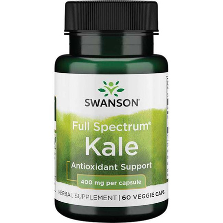 Swanson Jarmuż (Kale) 400 mg 60 kapsułek