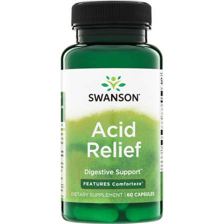 Swanson Acid Relief Comforteze 700 mg 60 kapsułek