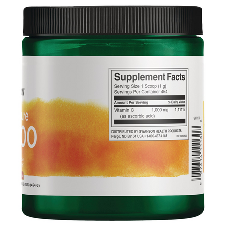 Swanson Witamina C 100% Puder 454 g