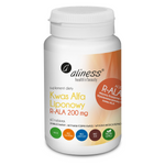Aliness Kwas Alfa Liponowy R-ALA 200 mg 60 tabletek vege