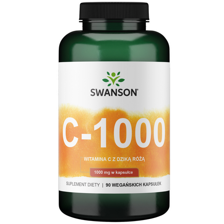 Swanson Witamina C 1000 mg z Dziką Różą 90 veg kapsułek