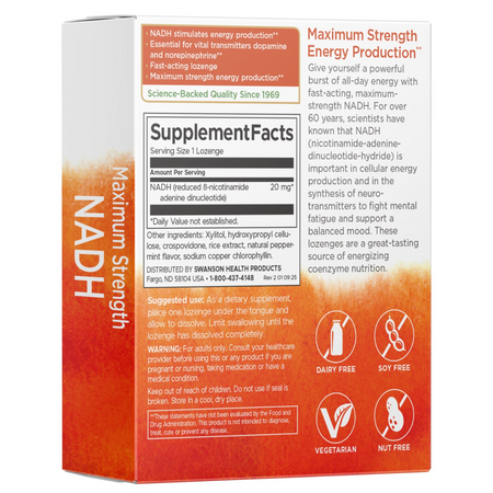 Swanson NADH Fast-Acting 20 mg 30 tabletek