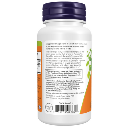 Now Foods Kelp (Jod) 200 tabletek