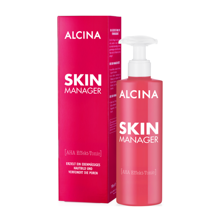 ALCINA Skin Manager AHA Effect Tonic – tonik do twarzy z kwasem AHA, wyrównujący koloryt skóry, 190 ml