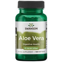 Swanson Aloes (Aloe Vera) 25 mg 100 kapsułek