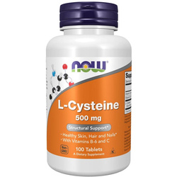 Now Foods L-Cysteine 500 mg 100 tabletek