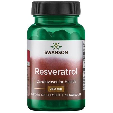 Swanson Resveratrol 250 mg Higher Potency 30 kapsułek