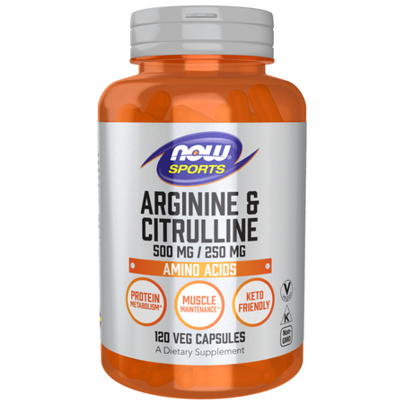 Now Foods Arginina i Cytrulina 120 veg kapsułek