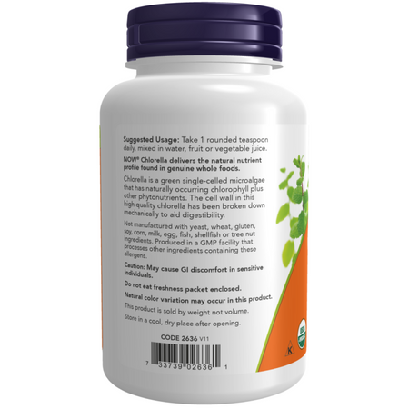 Now Foods Chlorella Puder 113 g
