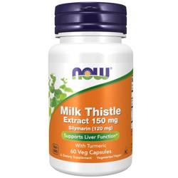 Now Foods Milk Thistle Extract 150 mg Silymarin 120 mg 60 kapsułek