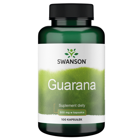 Swanson Guarana 500 mg 100 kapsułek