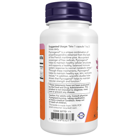 Now Foods Pycnogenol 60 mg 50 kapsułek