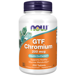 Now Foods Chrom GTF 200 mcg 250 tabletek