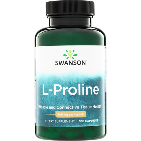 Swanson L-Prolina 500 mg 100 kapsułek