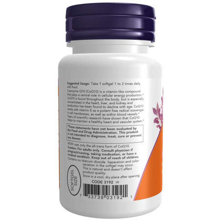Now Foods Koenzym Q10 50 mg 50 kapsułek