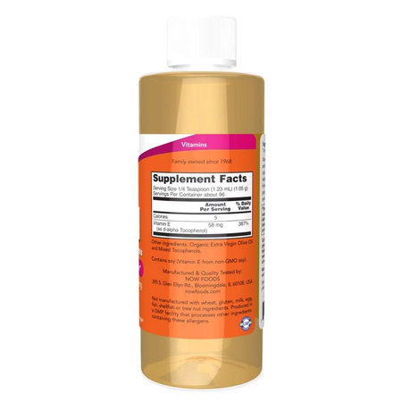 Now Foods Witamina E (z mieszanką tokoferoli) Oil 118 ml krople