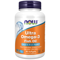 Now Foods Ultra Omega-3 Fish Oil (Bovine Gelatin) 90 kapsułek