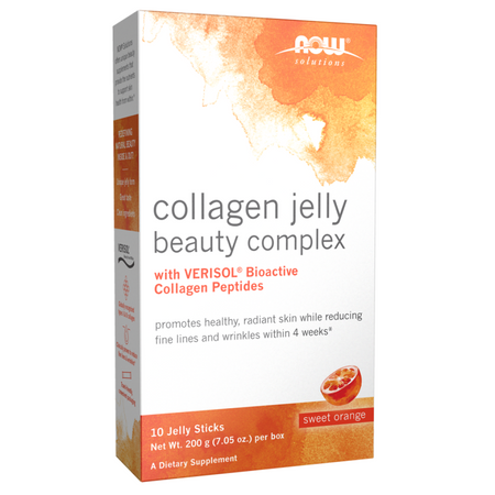 Now Foods Collagen Jelly Beauty Complex Sweet Orange 10 saszetki