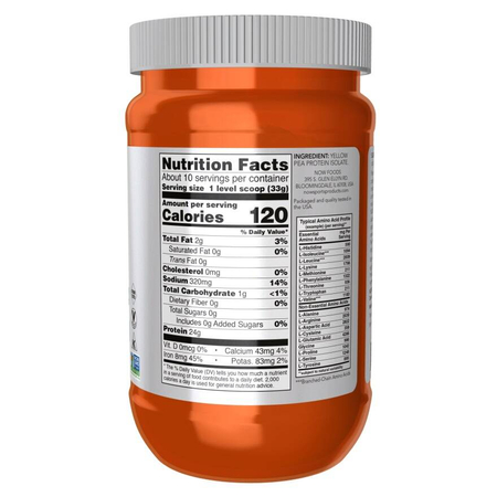Now Foods Pea Protein Puder 340 g