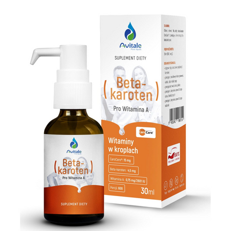 Avitale Naturalny CaroCare® 4,5 mg (BetaKaroten) 30 ml krople