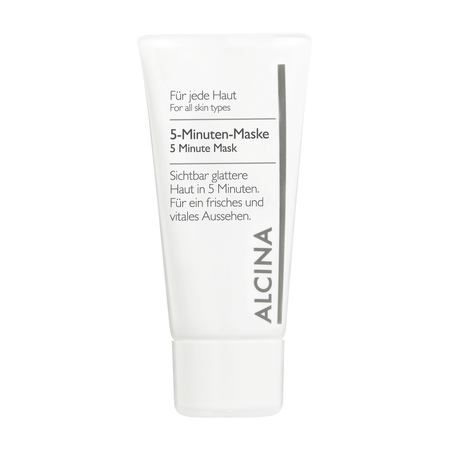 ALCINA For all skin types 5 Minute Mask – maska do twarzy wygładzająca, z ekstraktem z czerwonego wina, 50 ml