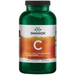 Swanson Witamina C 1000 mg Buforowana + Bioflawonoidy 250 tabletek