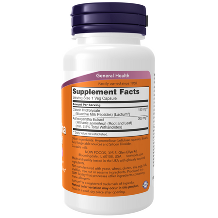 Now Foods Ashwagandha Stress Relief 60 veg kapsułek