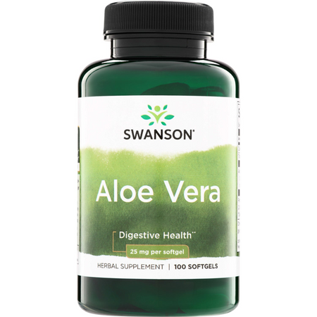 Swanson Aloes (Aloe Vera) 25 mg 100 kapsułek