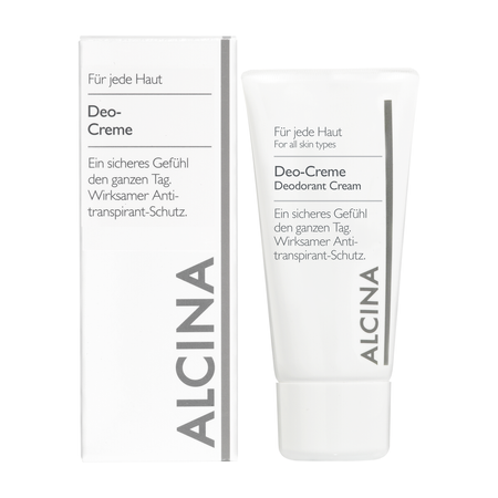 ALCINA For all skin types Deodorant Cream – krem-antyperspirant bez alkoholu, dla skóry wrażliwej, 50 ml