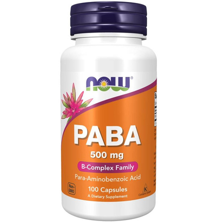 Now Foods PABA 500 mg 100 kapsułek