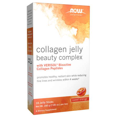 Now Foods Collagen Jelly Beauty Complex Sweet Orange 10 saszetki