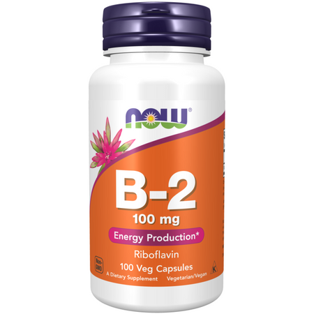 Now Foods Witamina B2 (Ryboflawina) 100 mg 100 kapsułek