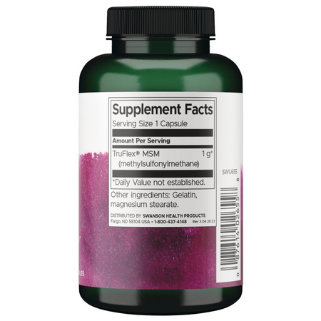 Swanson MSM Metylosulfonylometan 1000 mg 120 kapsułek