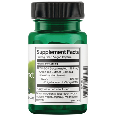 Swanson TEAVIGO Extract z Zielonej Herbaty 30 kapsułek