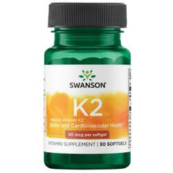 Swanson Witamina K2 MK7 50 mcg 30 kapsułek