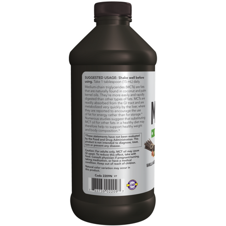 Now Foods Olej MCT Vanilla Hazelnut 473 ml