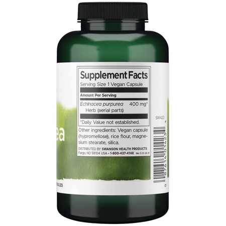 Swanson Echinacea 400 mg 100 kapsułek