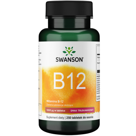 Swanson Witamina B12 1000 mcg 250 tabletek do ssania