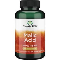 Swanson Kwas Jabłkowy (L-Malic Acid)) 600 mg 100 veg kapsułek