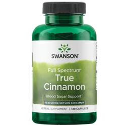 Swanson Cynamon Cejloński (True Cinnamon) 300 mg 120 kapsułek